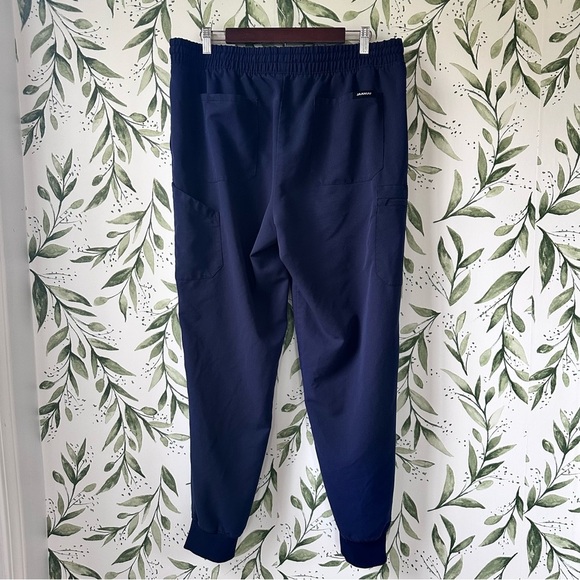 Women’s Jaanuu Jogger Scrub Pants. Navy Blue. XLT. - Picture 5 of 8